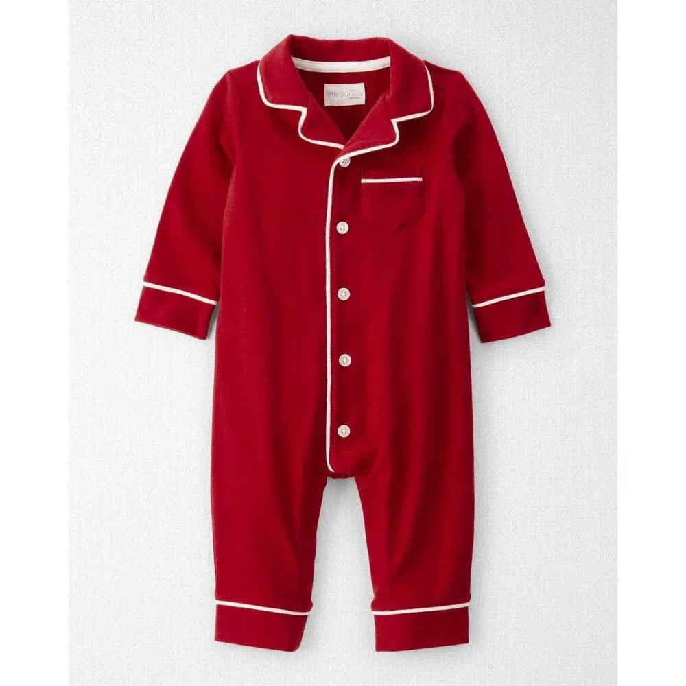 Little Planet by Carter's Organic Baby Boys Pajama Jumpsuit Size Newborn